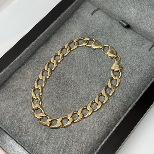 9ct curb bracelet - 9ct,