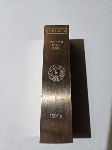 Heracules 1000g copper bullion - heracules,