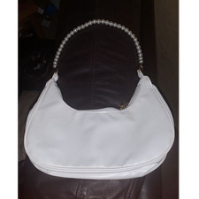White faux leather - white,