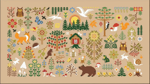Counted cross stitch - cross, 18