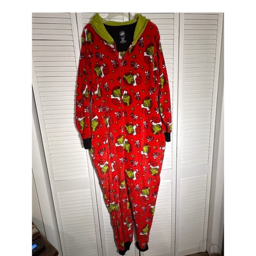 Seuss the grinch red - red, fleece