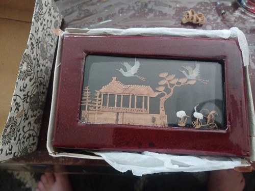 Vtg chinese wooden - -,