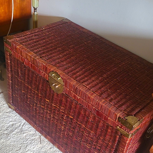 Vintage chinoiserie wicker - vintage,