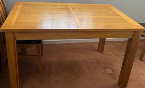 Solid oak wood extendable - solid,