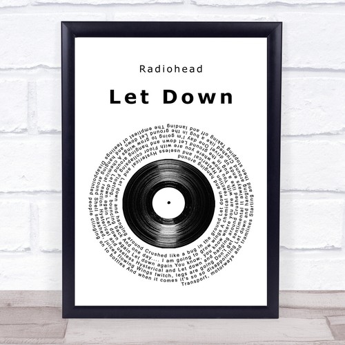 Let down vinyl record song - down,