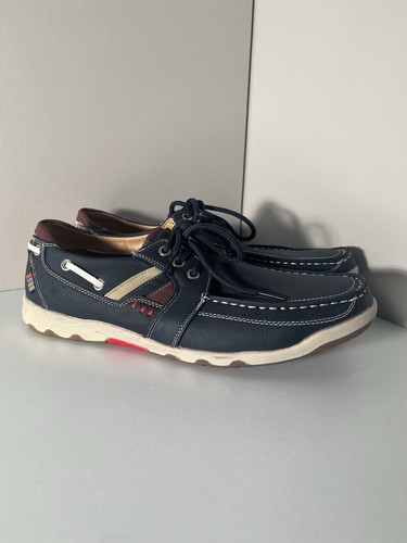 Pavers men blue boat shoe - pavers,