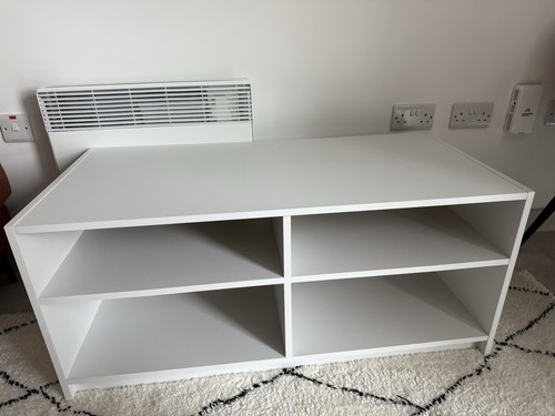 White stand storage unit - storage,