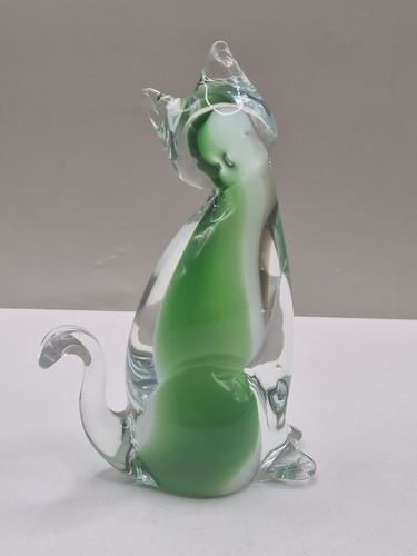 Vintage murano glass cat - vintage,