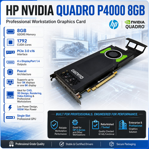 Nvidia quadro p4000 8gb gddr5 - quadro,