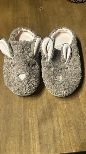 Beige rabbit slippers - rabbit, with