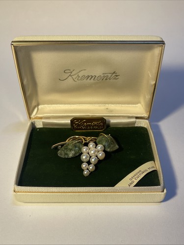 Vintage krementz grape cluster - vintage,