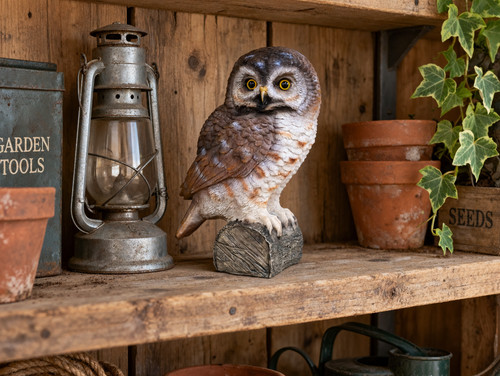 Realistic owl ornament resin - ornament,