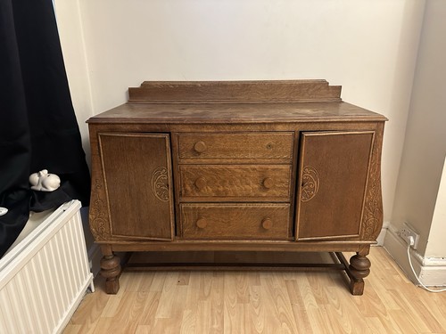 Vintage oak sideboard - oak, cabinet