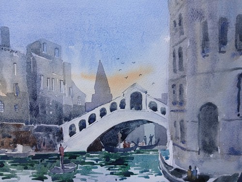 Venice italy watercolour - italy,