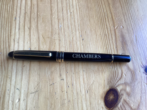 Chambers fountain pen with - chambers,