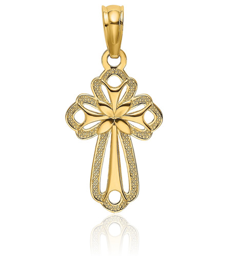 10k solid yellow gold - solid,