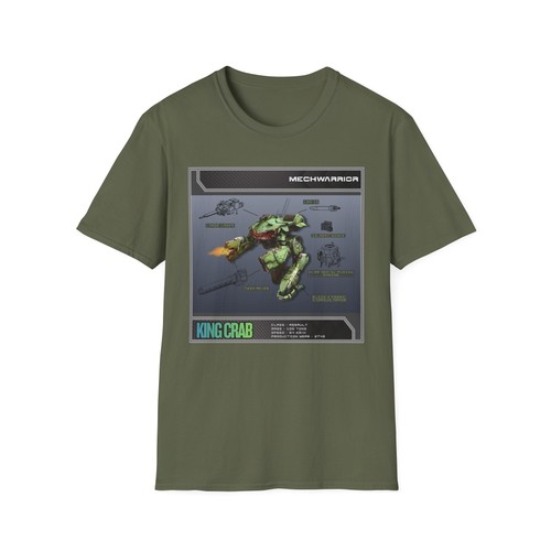 Mechwarrior king crab shirt - king,