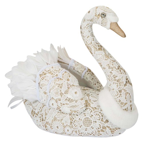 Christmas glitter swan - glitter,