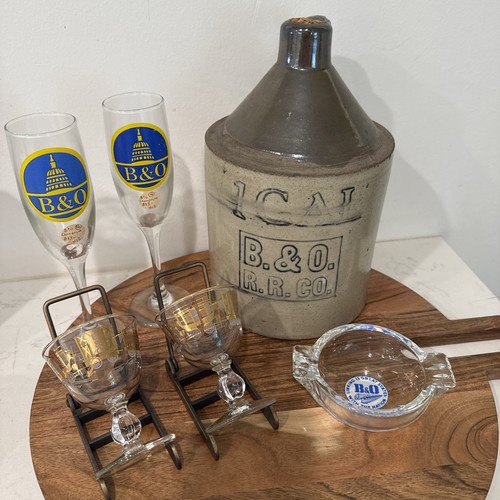 Vtg o railroad glass - o,