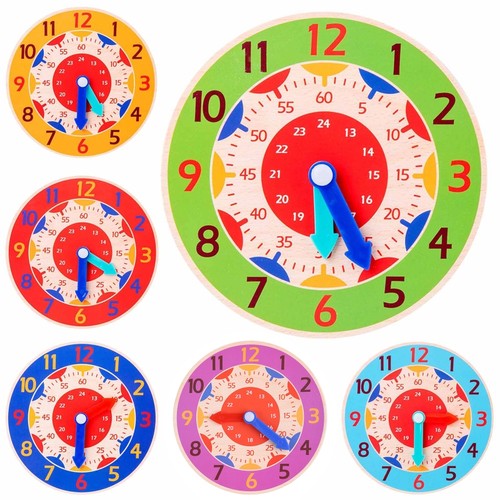 Wooden clock activity center - clock,