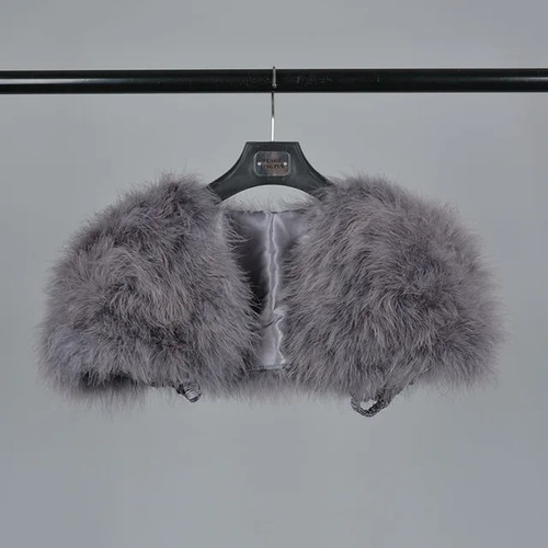 Genuine ostrich feather bolero - genuine,