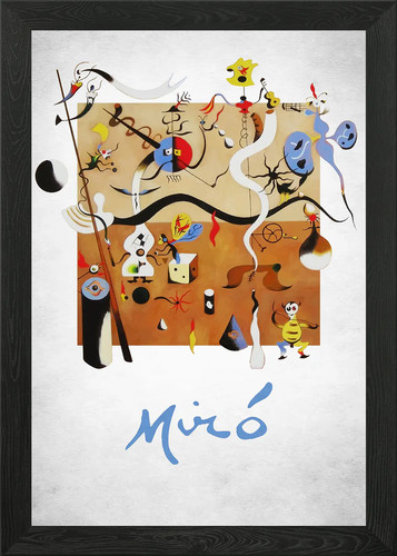Joan miro framed - miro, art