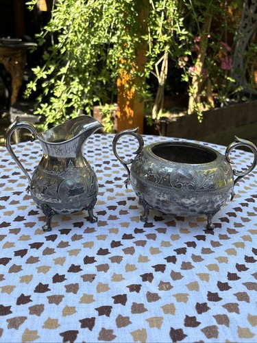 Vintage silver plated sugar - vintage, silver-plated