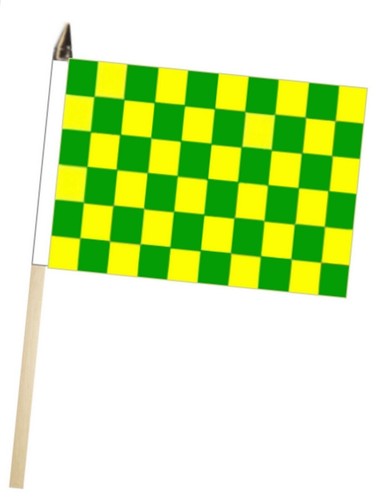 Green and yellow check large - and,