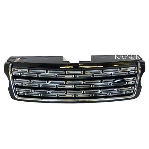 Front grille black chrome fits - front,