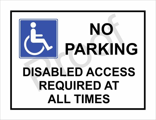 Parking disabled access - disabled,