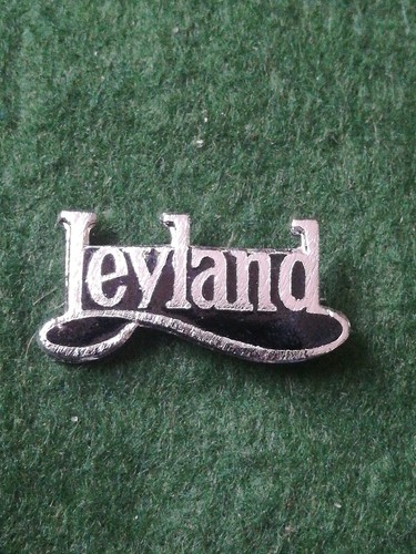 Old enamel leyland lorry - old,