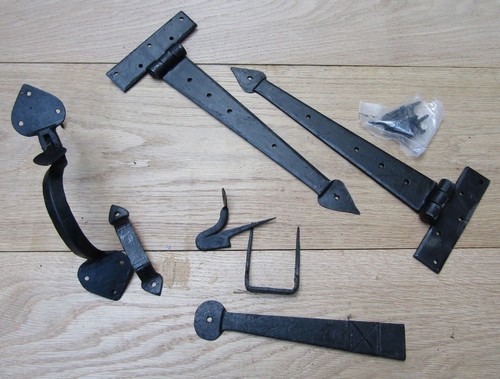 Pair hand forged iron door - pair,