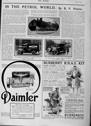Old antique print 1916 - old,