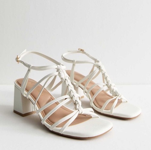 Wide fit white faux leather - fit,
