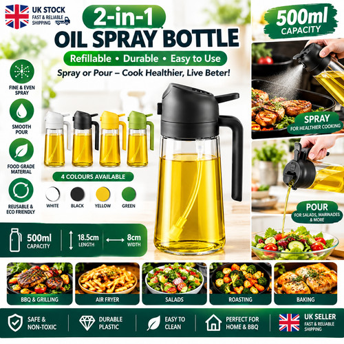 Oil spray bottle - oil, 500ml