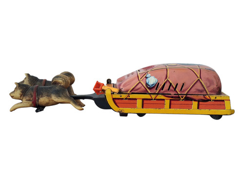 Masudaya japanese toy dog sled - masudaya,