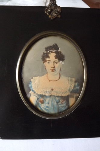 Antique georgian hand painted - hand,