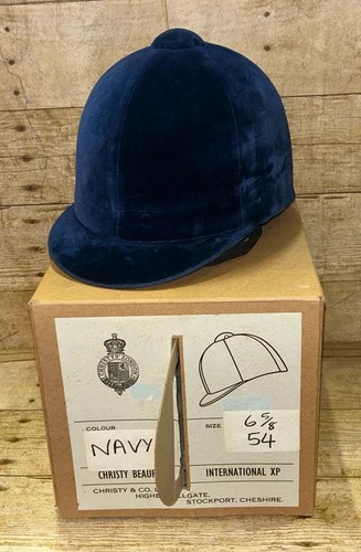 Christys boxed navy velvet - boxed,