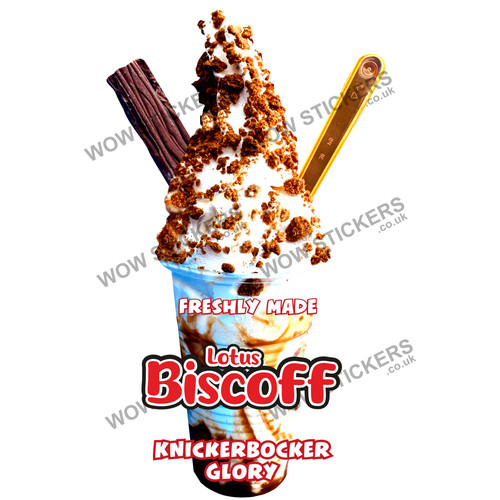 Biscoff flake ice cream - biscoff,