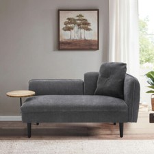 Accent Linen Chaise Longue