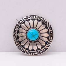 10X 30MM SILVER REAL TURQUOISE