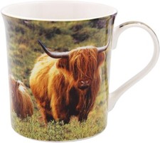 Fine China Mug Highland Cow &