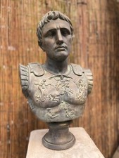 Caesar bust bronze - , painted