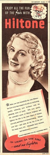 1951 advert for - 1951, 'hiltone'