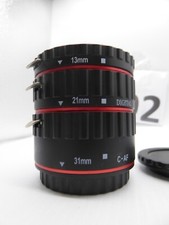 shoot  13-21-31mm Metal Auto Focus Macro Extension Tube Set for Canon 7D Mark II