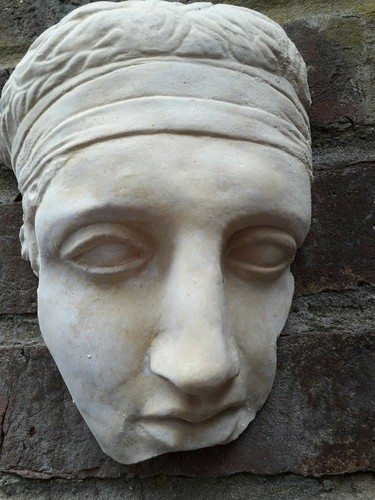 Greek style face statue - style,