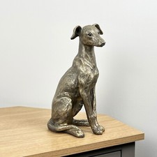 Ornament for Living Room Large Dog Figurine Statue Collectable Bronze Animal