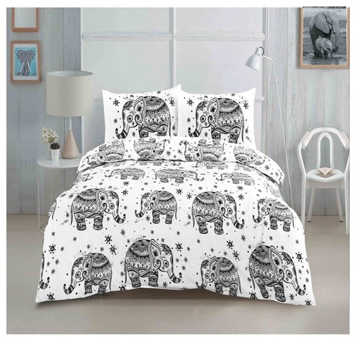 Elephant hathi black - black, duvet