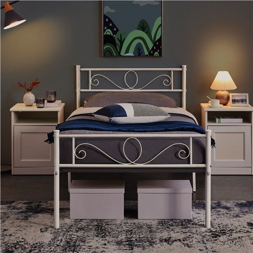 3ft single metal - single, bed