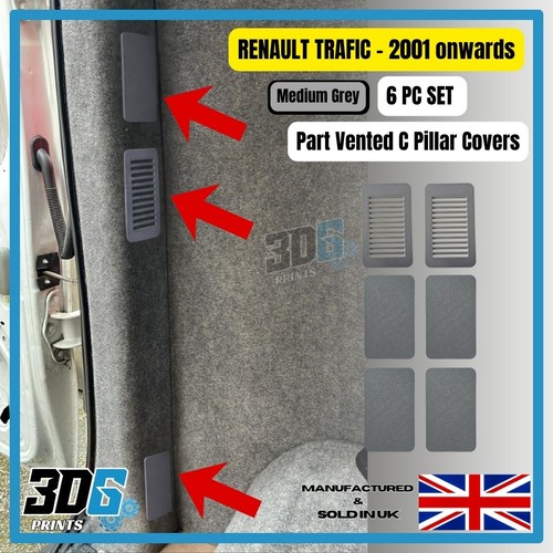 Grey vented renault trafic - vented,